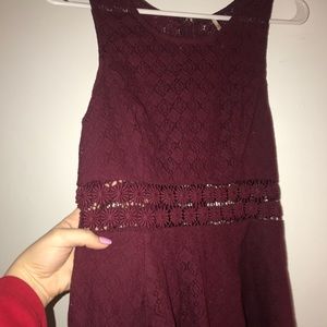 Free people purple lace dress